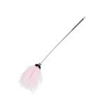 Kattenhengel met roze veren pluim - Speelhengel kat, Dieren en Toebehoren, Kattenspeelgoed, Ophalen of Verzenden, Nieuw, Speelhengel