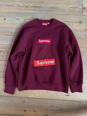 Supreme Box Logo Crewneck FW22 Cardinal (M)