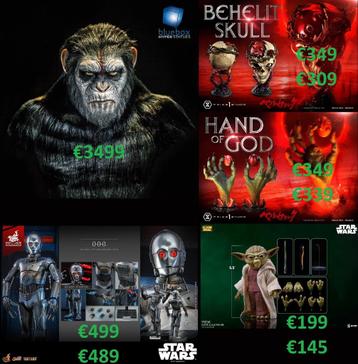 Diverse Hot Toys, InArt, Sideshow, Prime 1 beschikbaar voor biedingen