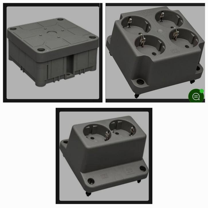ABB Hafobox lasdozen & WCD deksels 2/4 voudig., Hobby en Vrije tijd, Elektronica-componenten, Nieuw, Ophalen of Verzenden