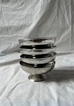 Vintage Franse RVS ijscoupes | jaren 70 | coupe glace | inox, Huis en Inrichting, Ophalen, Overige materialen, Overige stijlen