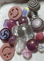 Kralen/bedel mix oa tsjechische glaskralen, keramiek, Ophalen of Verzenden, Zo goed als nieuw, Kraal
