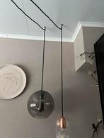 Twee mooie moderne hanglampen, zgan, Huis en Inrichting, Lampen | Vloerlampen, Ophalen, Minder dan 100 cm, Modern, Glas