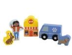 Blokkenset hout dierenwinkel, Kinderen en Baby's, Speelgoed | Houten speelgoed, Nieuw, Overige typen, Ophalen of Verzenden