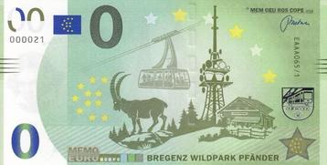 Oostenrijk 0-Euro biljet Bregenz wildpark pfander beschikbaar voor biedingen