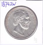 Rijksdaalder 1874 zwaard Willem 3 voor 49 euro, Postzegels en Munten, Koning Willem III, Zilver, Ophalen of Verzenden, Losse munt