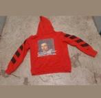 Off White Rood Diag Bernini Gelaagde Hoodie maat L/XL, Ophalen of Verzenden, Zo goed als nieuw