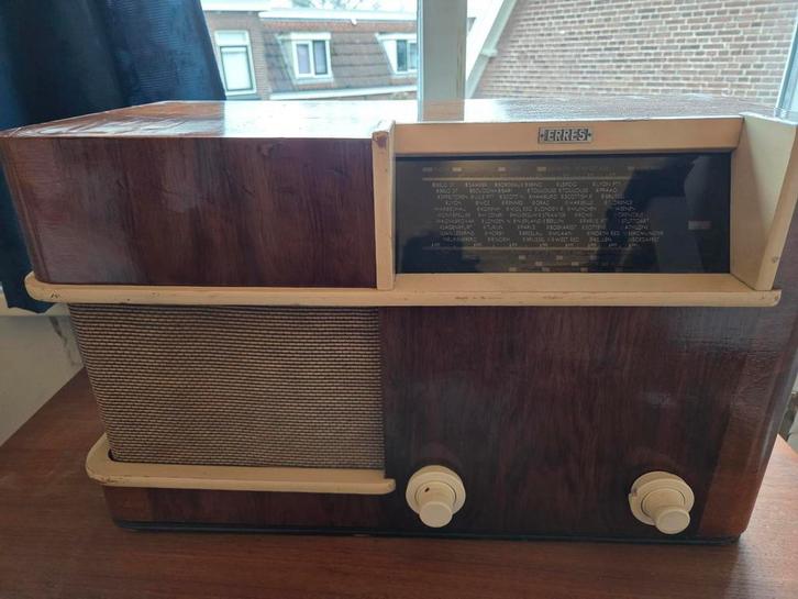 Vintage Erres buizenradio KY 165 – werkend mooi geluid, Antiek en Kunst, Antiek | Tv's en Audio, Ophalen