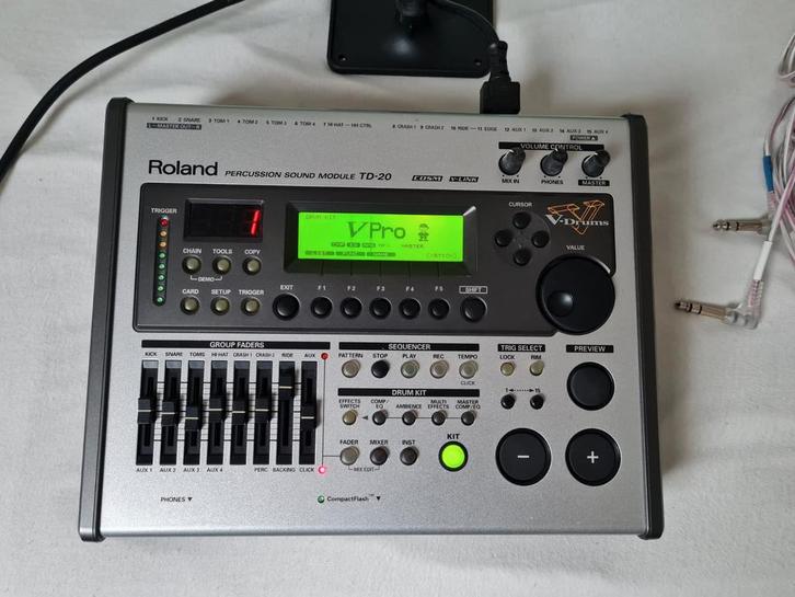 Roland TD-20 Percussion Sound Module - Topstaat!, Muziek en Instrumenten, Soundmodules, Gebruikt, Roland, Ophalen of Verzenden