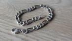 Zilveren heren/dames schakel armband / 21 cm, Ophalen of Verzenden, Zo goed als nieuw, Zilver, Overige materialen