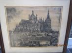 WIM VAN LEUSDEN(P.Scheen) Gr Ets v/d Kathedraal den BOSCH, Antiek en Kunst, Ophalen