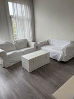 Twee 2-zits banken met wasbare hoes, Ophalen, Gebruikt, 150 tot 200 cm, Tweepersoons