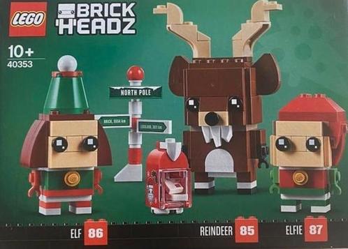 LEGO 40353 BrickHeadz Rendier - Elf - Elfie Inclusief doos, Kinderen en Baby's, Speelgoed | Duplo en Lego, Zo goed als nieuw, Ophalen of Verzenden