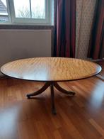 Ovale mahoniehouten salontafel, Huis en Inrichting, Ophalen, 50 tot 100 cm, Zo goed als nieuw, Minder dan 50 cm
