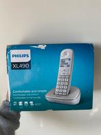Philips XL490 Draadloze Huistelefoon - Perfect voor Senioren, Telecommunicatie, Vaste telefoons | Handsets en Draadloos, Ophalen of Verzenden
