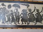 Batik uit Sri Lanka "Feestelijke stoet", Antiek en Kunst, Ophalen