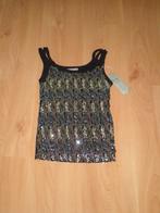 NIEUW leuk zwart glittertopje merk Zeva valt als maat S, Zwart, Nieuw, Zeva, Verzenden