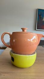 Dibbern theepot oranje groen, Ophalen, Keramiek, Overige typen, Zo goed als nieuw