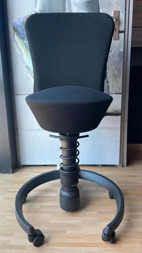 Swopper Aeris met leuning – ergonomische bureaustoel, Huis en Inrichting, Bureaustoelen, Zo goed als nieuw, Bureaukruk, Zwart