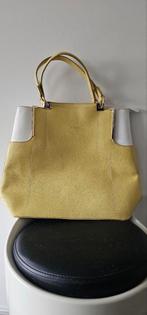 Moderne & stijlvolle "DAPHNE" tas  (Geel/wit - medium), Overige merken, Geel, Nieuw, Ophalen of Verzenden