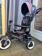 QPlay Rood/Zwarte Driewieler met Duwstang, Ophalen, Gebruikt, Duwstang