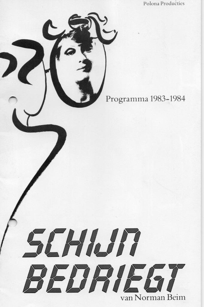 Programmaboek toneelstuk "Schijn Bedriegt", Boeken, Kunst en Cultuur | Dans en Theater, Gelezen, Toneel, Verzenden