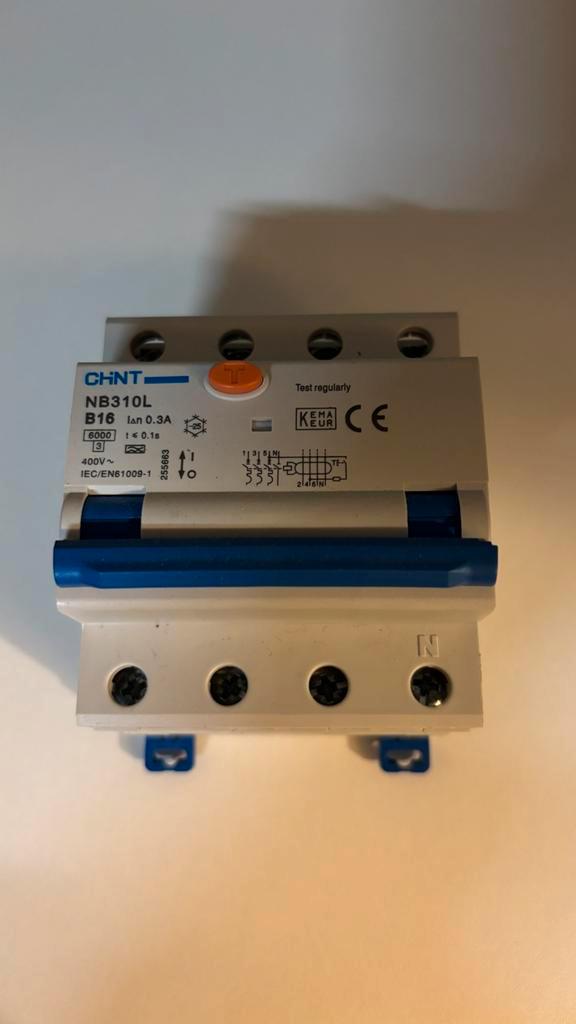 Chint NB310L B16 Automaat, Doe-het-zelf en Verbouw, Elektra en Kabels, Zo goed als nieuw, Schakelaar, Ophalen