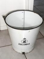 Emaille bakkers emmer ZEELANDIA, 16 liter., Antiek en Kunst, Antiek | Emaille, Ophalen