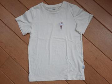 Kronstad Kids t- shirt ecru met ijsje maat 122/128 beschikbaar voor biedingen