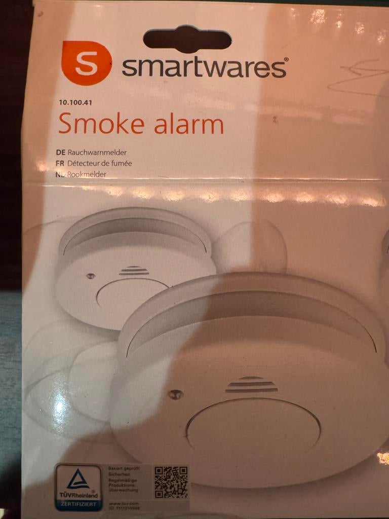 Roommelder smartwares 2 stuks, Ophalen of Verzenden, Nieuw, Detector, Sensor of Melder, Rook