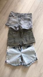 Shorts, korte jeans grijs, groen, blauw mt s Kookai en Am to, Kleding | Dames, Maat 34 (XS) of kleiner, Blauw, Kort, Ophalen of Verzenden