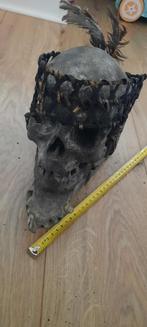 Oude rituele schedel op kaak van zwijn uit Cambodja, Antiek en Kunst, Antiek | Overige Antiek, Ophalen of Verzenden