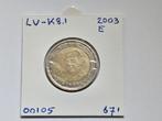 2-euromunt Spanje (E) 2003 Koers LV-K8.1, Ophalen of Verzenden, Spanje, 2 euro, Losse munt