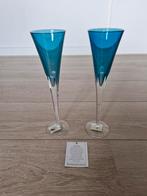 Waterford crystal, 2 turquoise flute, Ophalen