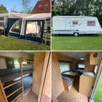 Vakantieklaar! Burstner 490TK - voortent, luifel & 6 slaappl, Caravans en Kamperen, Vast bed, 75 kg, Treinzit, Particulier