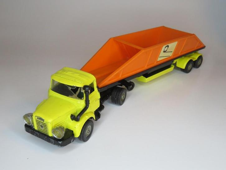 Berliet met grote dump aanhanger, Hobby en Vrije tijd, Modelauto's | 1:50, Gebruikt, Bus of Vrachtwagen, Corgi, Ophalen of Verzenden