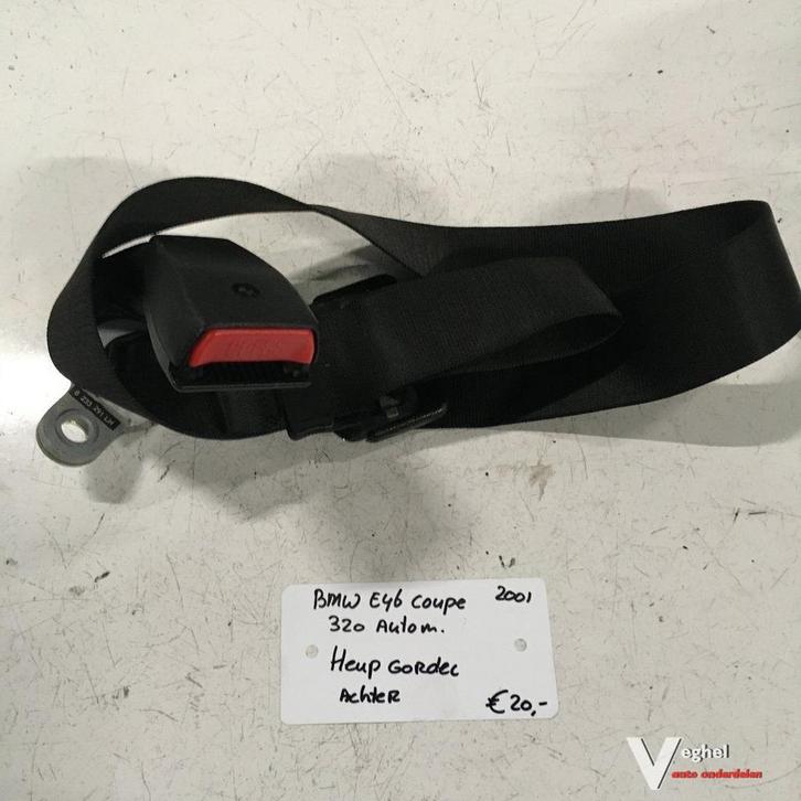 BMW E46 320 Coupe 2001  Gordel Heupgordel achter midden, Auto-onderdelen, Interieur en Bekleding, Gebruikt, Ophalen of Verzenden