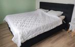 Elektrisch verstelbare boxspring, Ophalen, Zwart, Tweepersoons, 180 cm