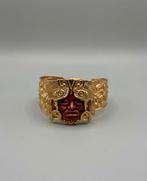 Oude vintage Maya goud doublé armband, Ophalen of Verzenden, Zo goed als nieuw, 17 tot 18, Dame