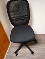 Bureaustoel - In hoogte verstelbaar, rem op wielen, Huis en Inrichting, Bureaustoelen, Ophalen, Gebruikt, Zwart, Bureaustoel