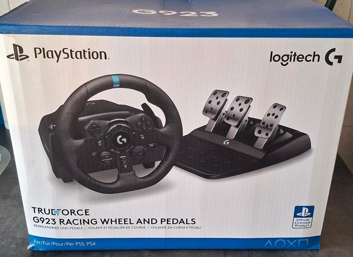 Logitech g923 racestuur+pendalen, Spelcomputers en Games, Spelcomputers | Overige Accessoires, Zo goed als nieuw, Ophalen