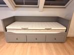 Hemnes Bedbank Grijs, Ophalen, Verstelbaar, 90 cm, Eenpersoons
