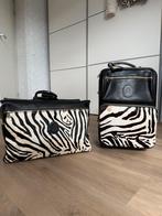 Luxe lederen Terrida Reis Trolly & Tas Zebra, Ophalen of Verzenden, Nieuw