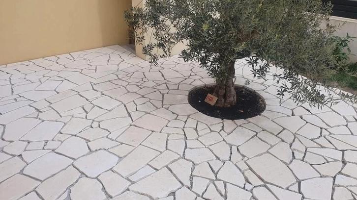 Balkan White flagstones 2-3 cm dik - TOPPRIJS, Tuin en Terras, Grind, Keien en Split, Nieuw, Overige typen, Ophalen of Verzenden