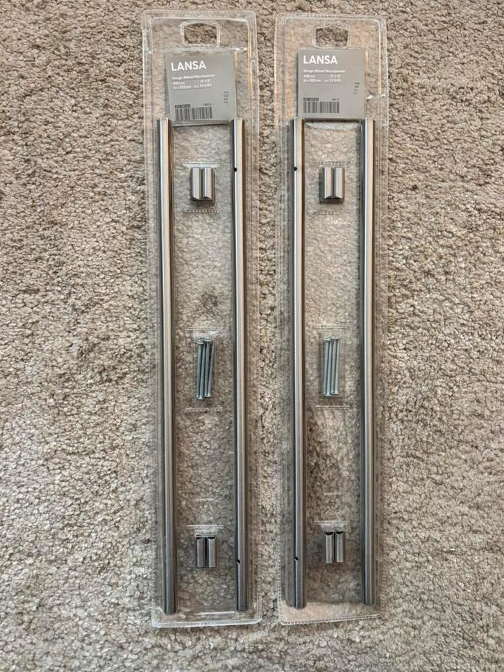 Ikea Lansa handgrepen 2x2 nieuw, Huis en Inrichting, Keuken | Keukenelementen, Nieuw, Minder dan 100 cm, 25 tot 50 cm, Ophalen of Verzenden