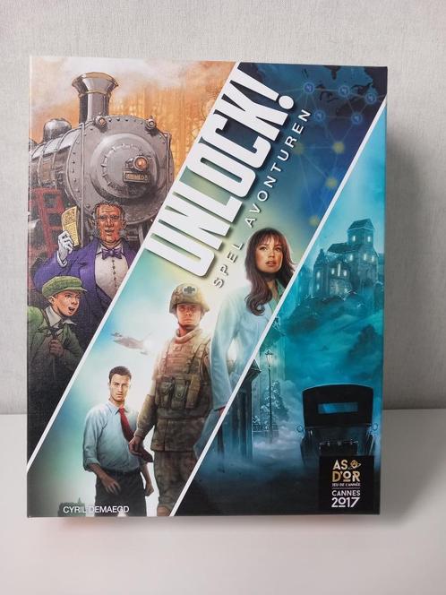 Spel Unlock (nr. 10: Ticket to Ride/ Mysterium/ Pandemic), Hobby en Vrije tijd, Gezelschapsspellen | Bordspellen, Zo goed als nieuw