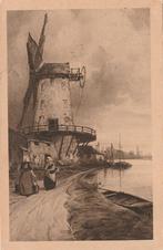 ONBEKENDE MOLEN UIT 1924 ZEER MOOIE OUDE KAART KH761, Verzamelen, Ophalen of Verzenden, 1920 tot 1940, Gelopen