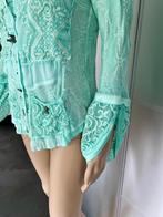 J338 Elisa Cavaletti maat S=36/38 vest vestje mint-groen, Ophalen of Verzenden, Zo goed als nieuw, Elisa Cavaletti, Maat 36 (S)