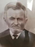 Antieke ovale houten lijst met glas en foto, Huis en Inrichting, Woonaccessoires | Lijsten, Heikant 21 Kaatsheuvel, Minder dan 50 cm