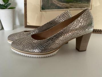Nieuwe leren Gabor pumps goud/zilver/brrons (37,5) beschikbaar voor biedingen